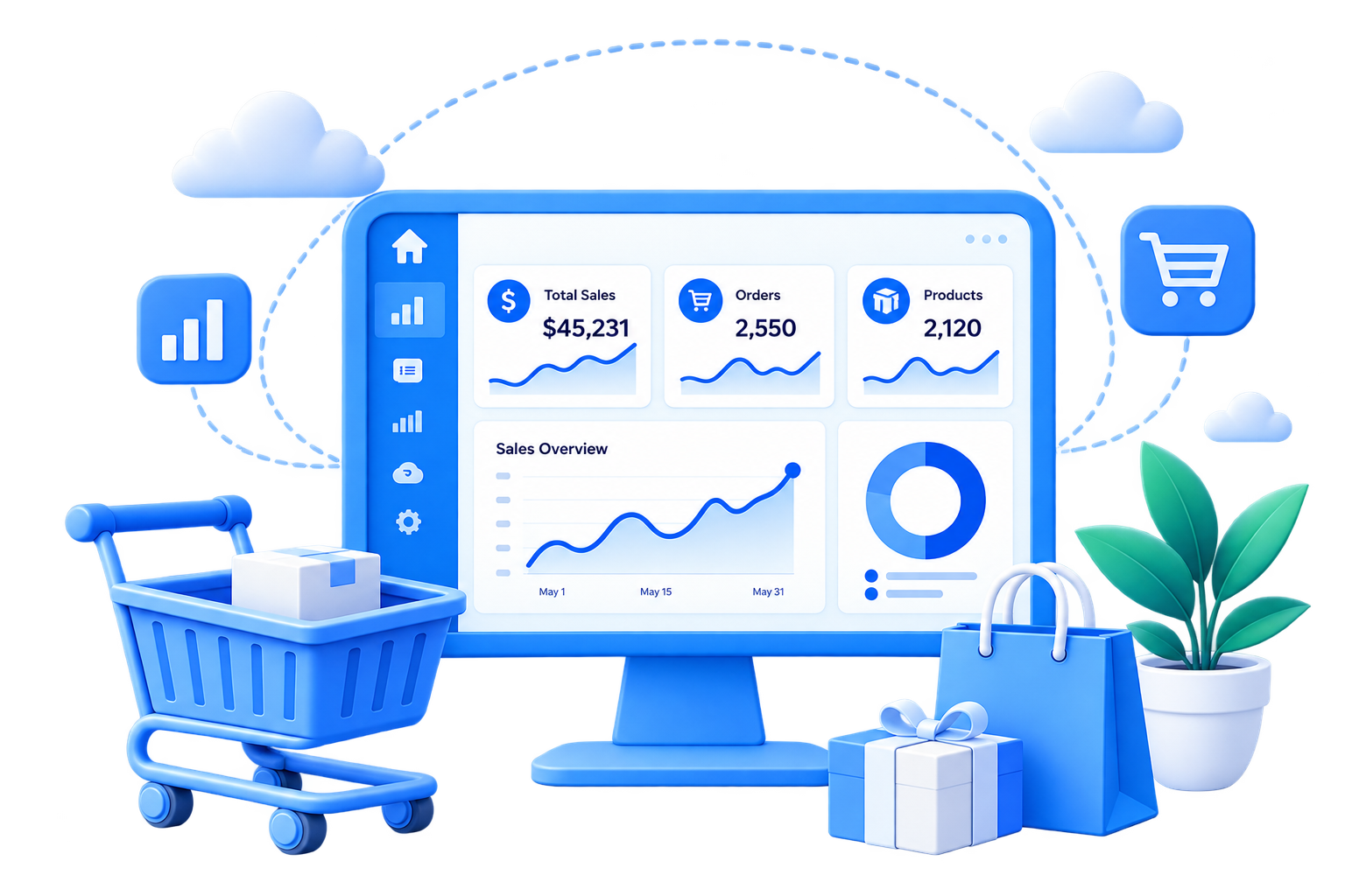 Admin dashboard illustration